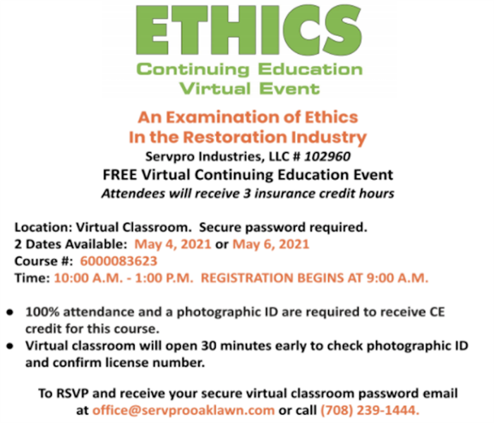 Continuing Education Class Flyer 