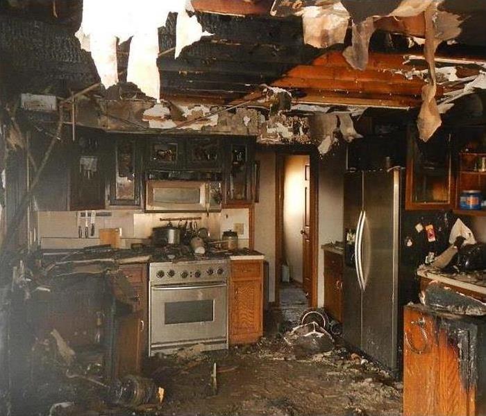 Home Fire in Kitchen